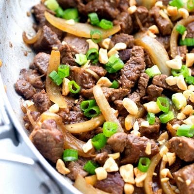 Vietnamese beef dinner