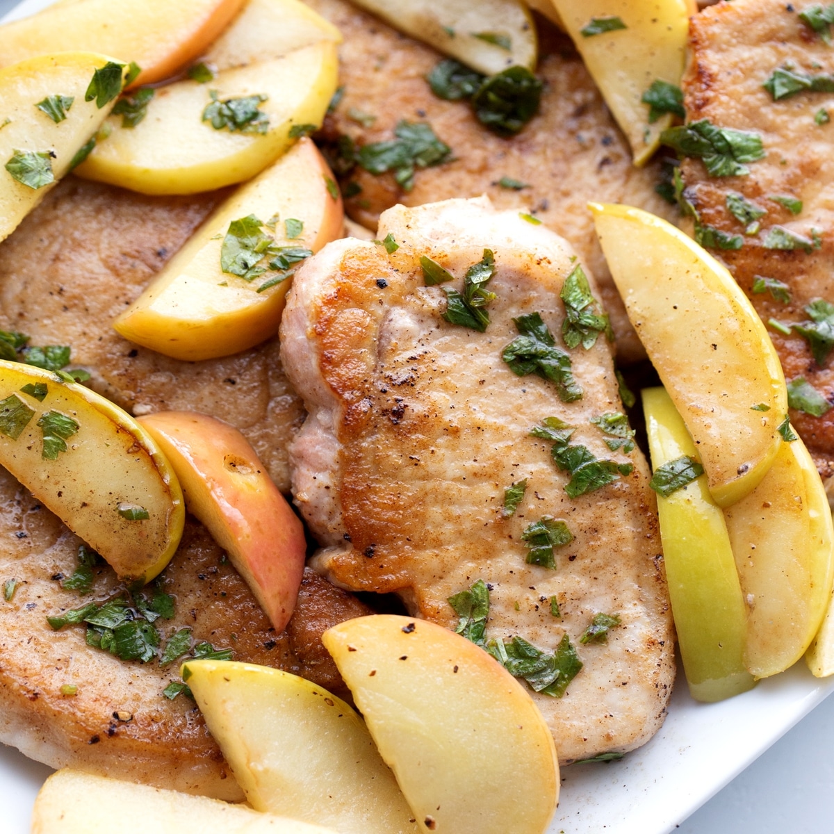 pork cutlets with apples