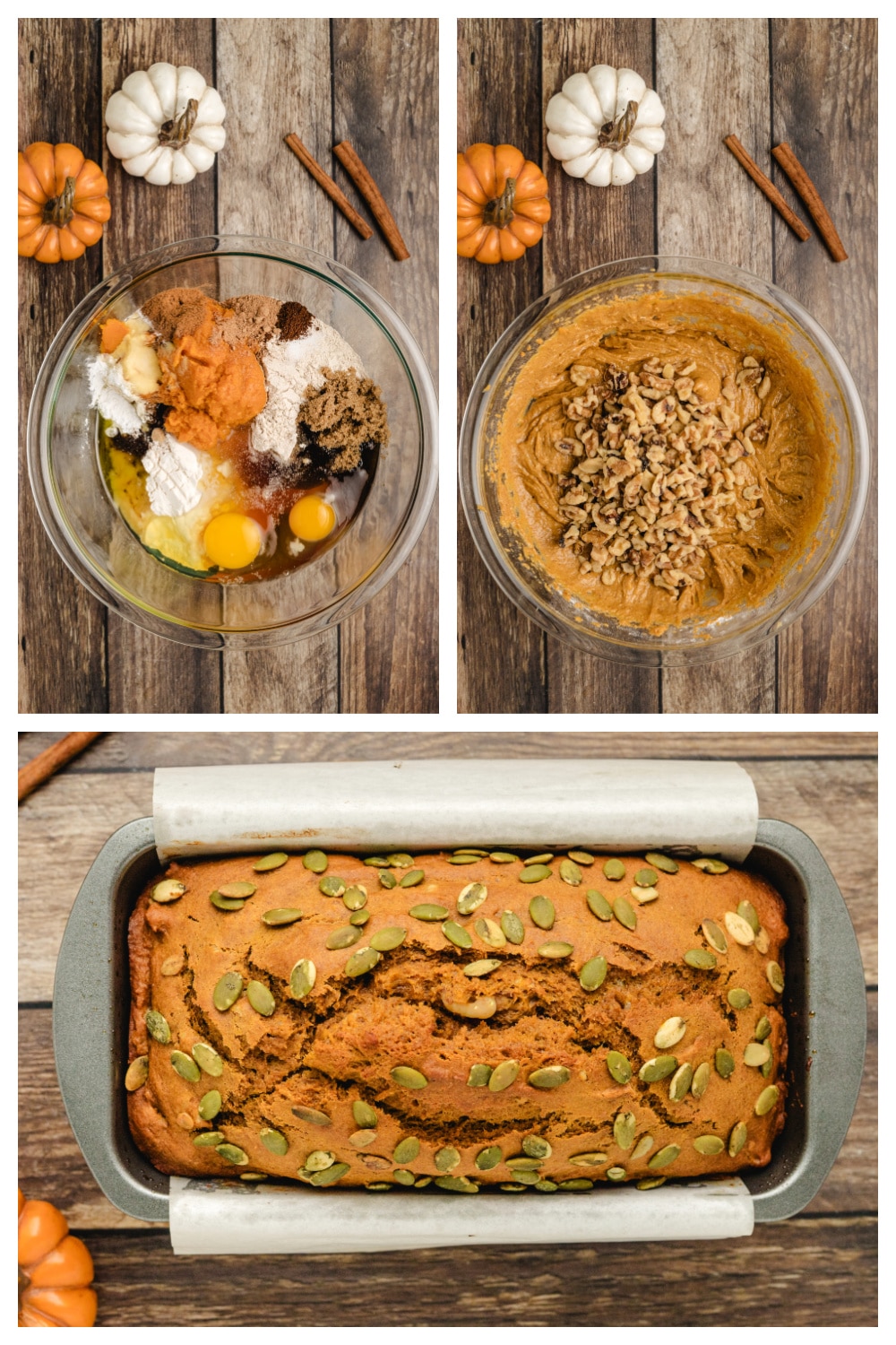 Lightened-Up Pumpkin Bread Recipe Steps How to make lightened-up pumpkin bread step by step.