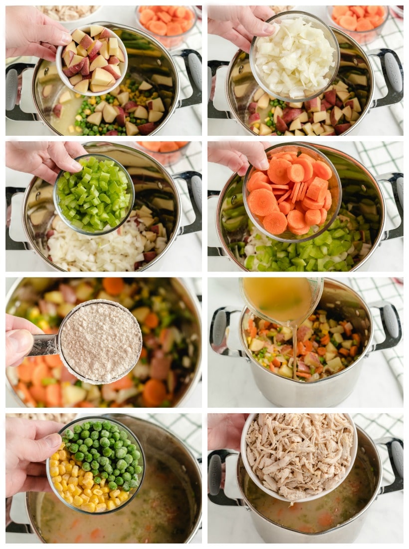 This chicken pot pie soup is a perfect comfort meal. The thick, creamy base is rich and hearty, with all the cozy flavors of chicken pot pie in soup form. how to make it