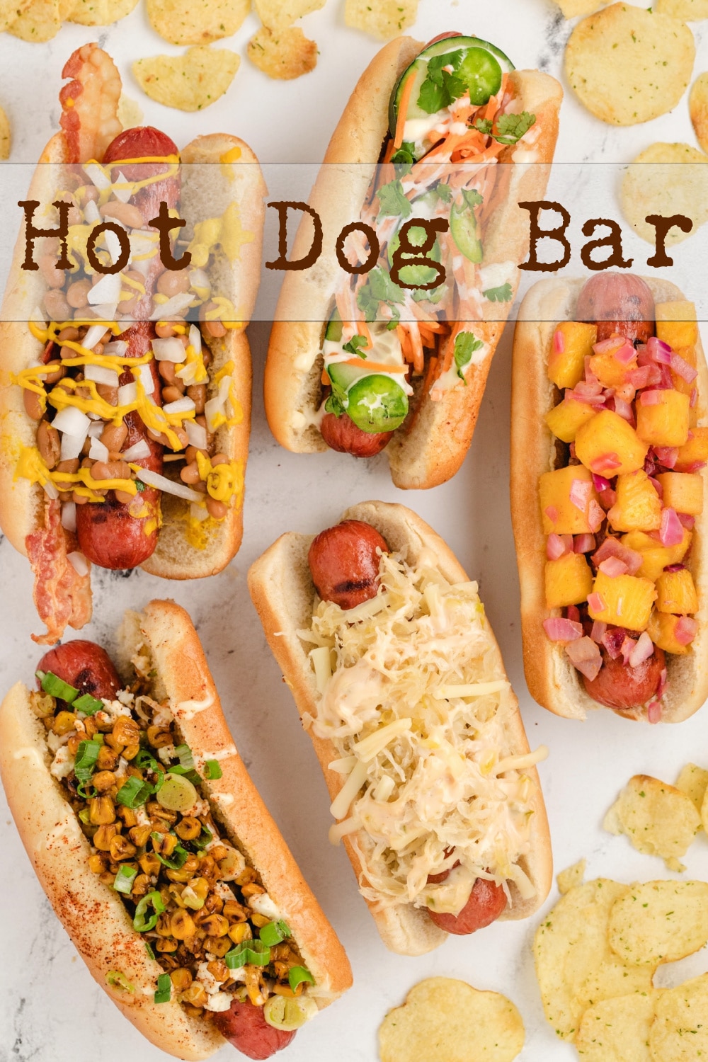 Place cooked hot dogs in buns with a slice of bacon. Top with baked beans, white onion and yellow mustard. via @cmpollak1