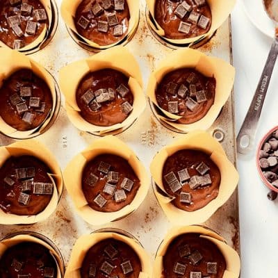 chocolate banana muffins