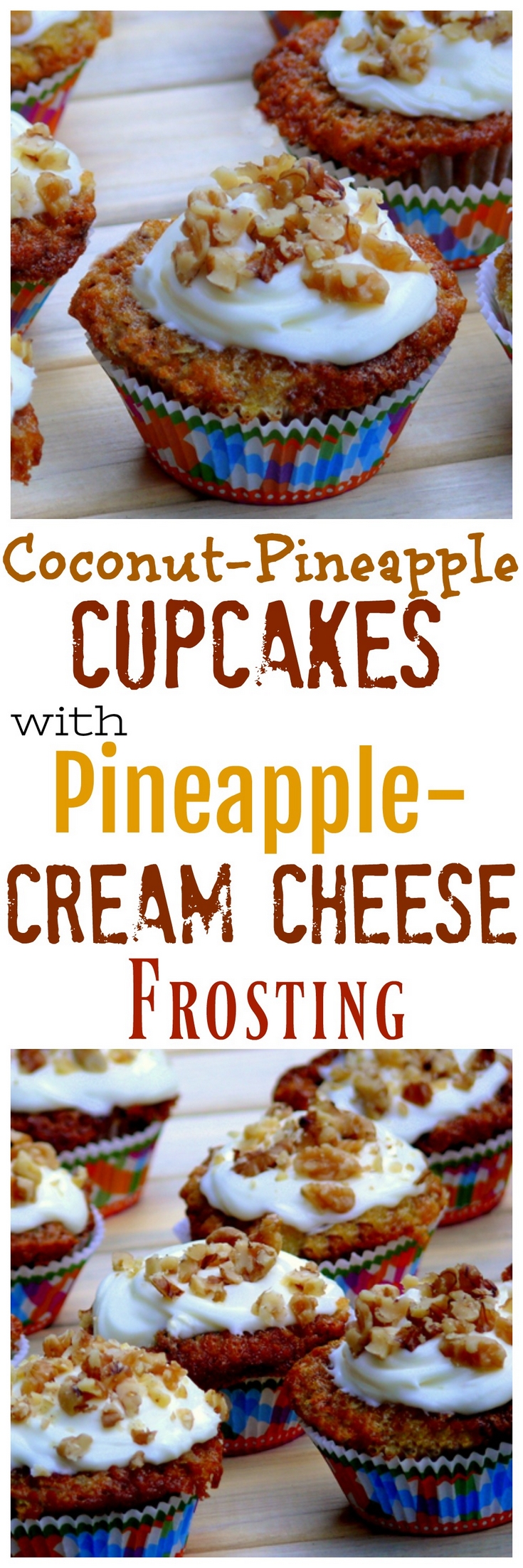VIDEO + RECIPE: You will have to hide these Coconut-Pineapple Cupcakes with Pineapple-Cream Cheese Frosting from yourself. They are sticky, sweet and perfectly delicious. It's hard to describe with words just how yummy they taste. via @cmpollak1
