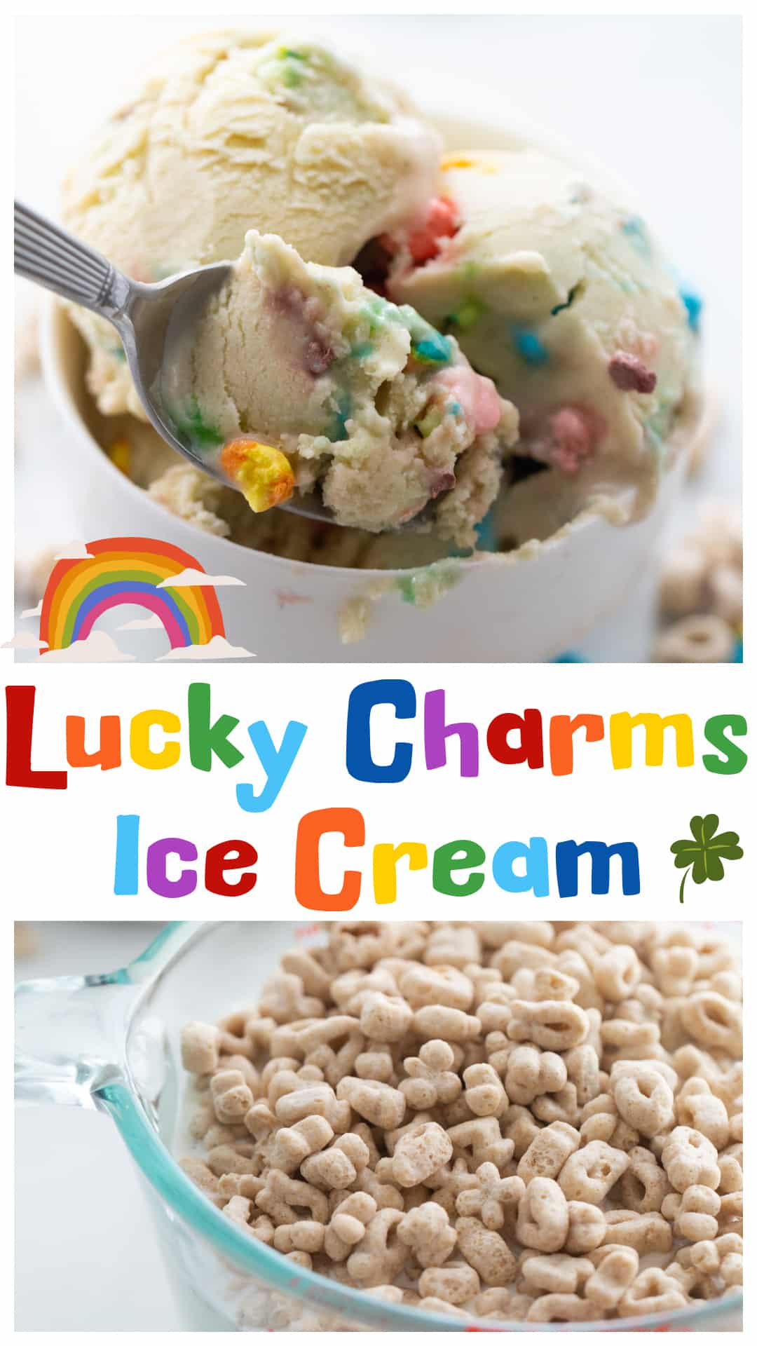 Lucky Charms ice cream starts by soaking the cereal into cream and milk to create a cereal milk base that tastes just like the milk left at the bottom of the bowl. The cereal is blended into the custard so the flavor carries through every scoop. Right before the ice cream finishes churning, the Lucky Charms marshmallows get folded in so they stay crunchy. It’s creamy, nostalgic, and unmistakably Lucky Charms from the first bite. via @cmpollak1