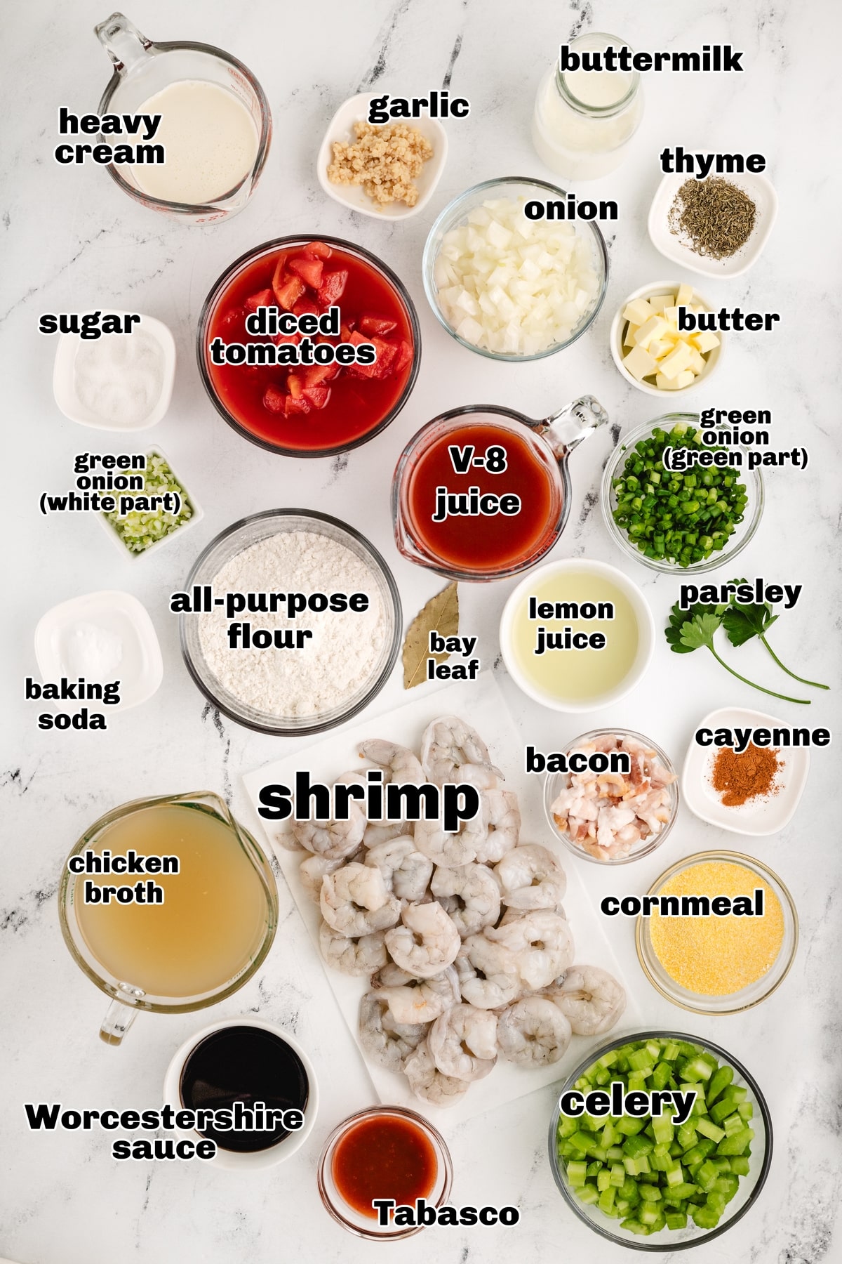 ingredients for soup and dumplings