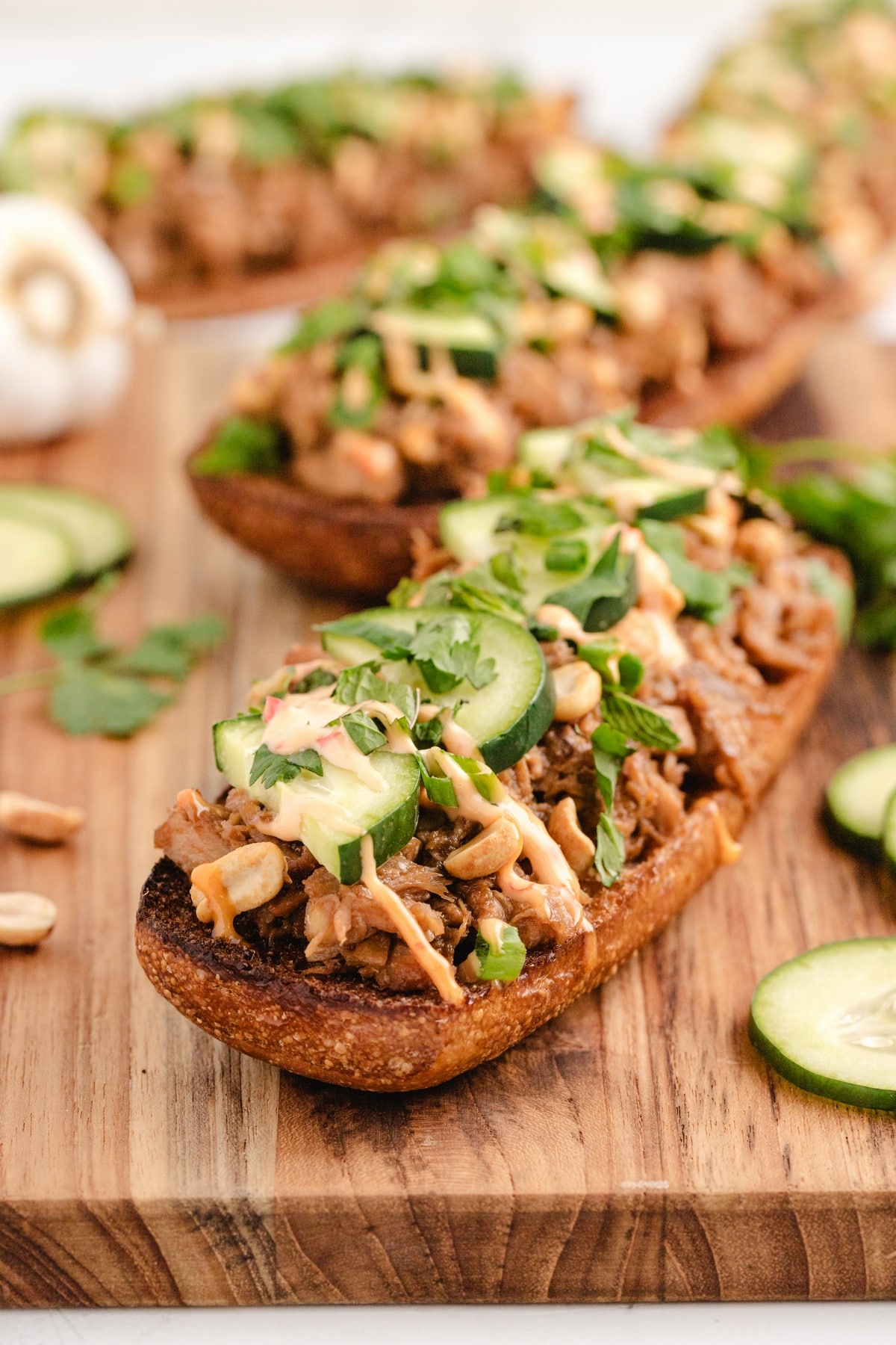 Thai chicken sandwiches