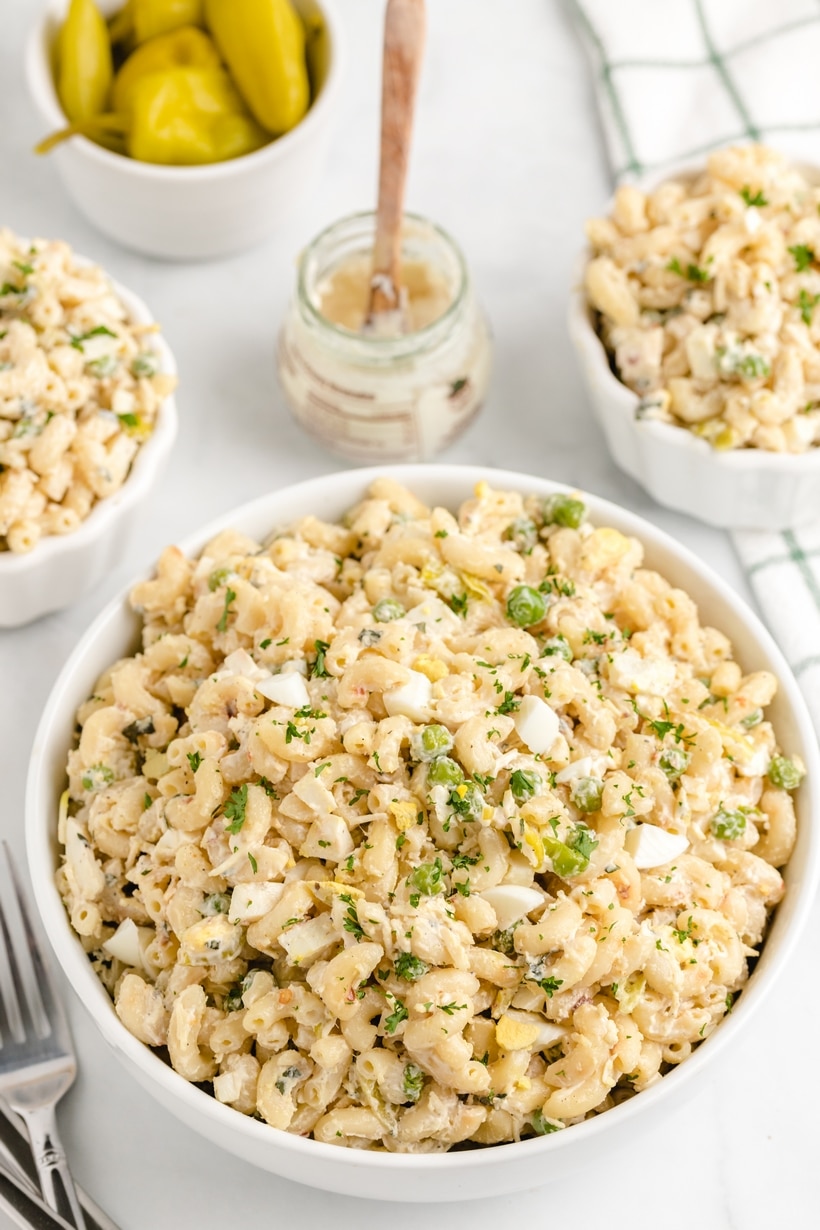 Add pizzazz to your meals with Spicy Horseradish Macaroni Salad. This side dish is great for grilling, potlucks, or weeknight dinners. macaroni salad with Horseradish