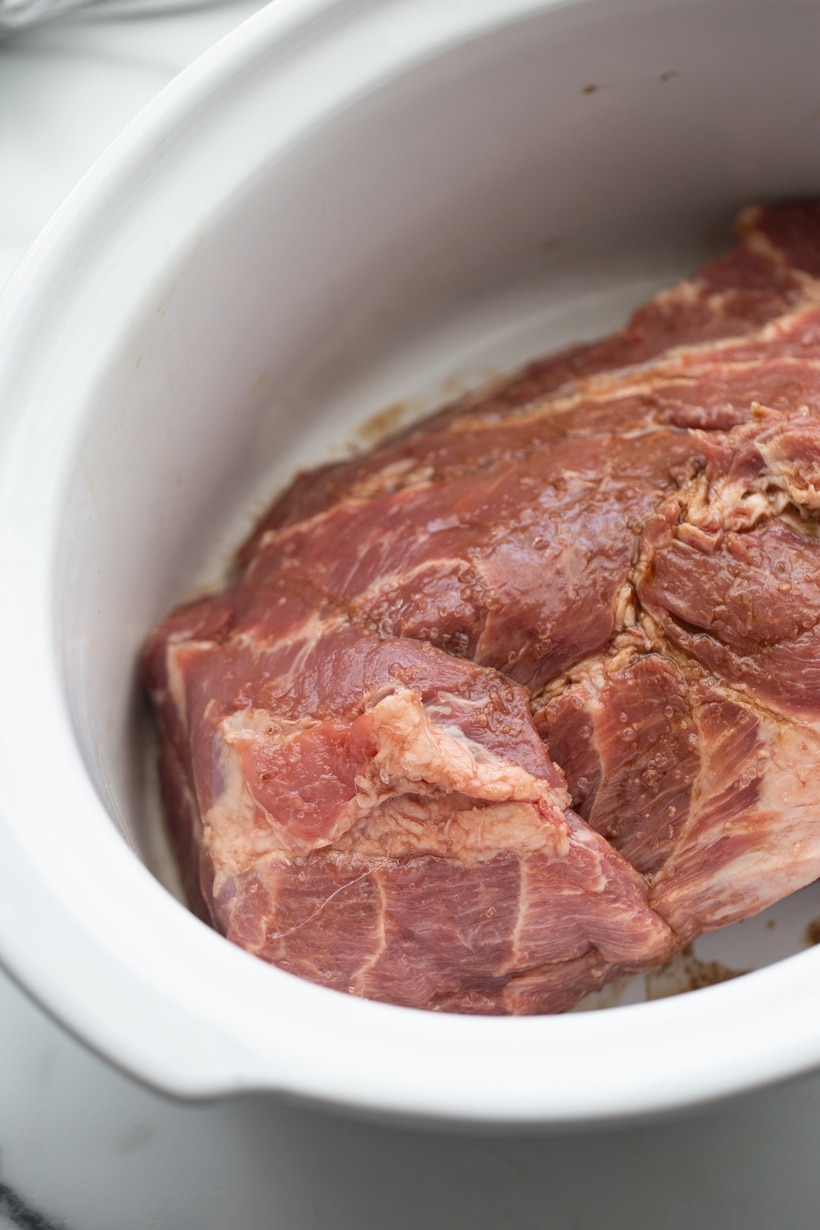 pork butt in the slow cooker
