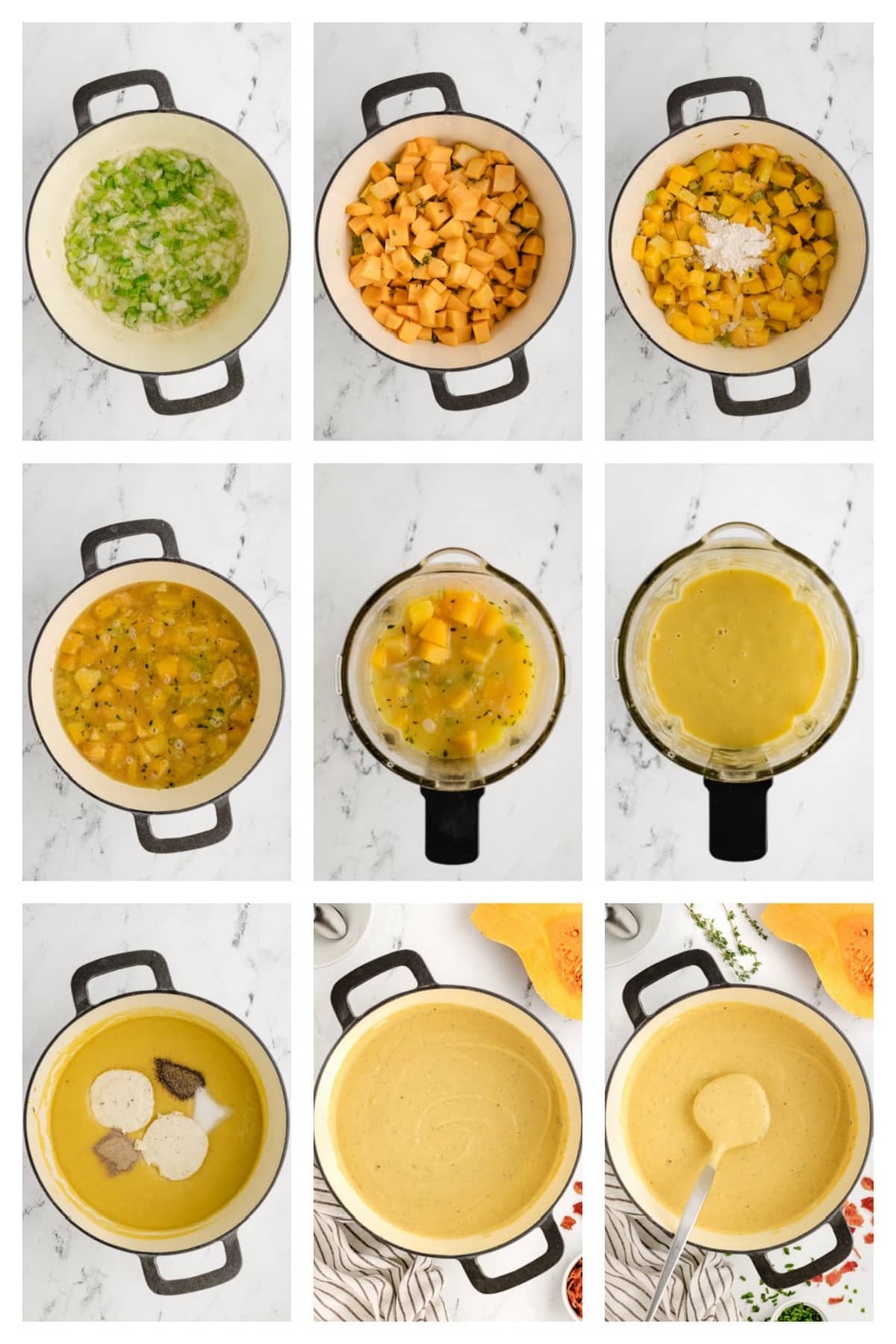 This creamy Butternut-Boursin-Bacon Soup hits all the right notes, with the seasoned cheese adding an extra layer of flavor. Serve it as a starter or side when you want something rich and impressive. how to make it