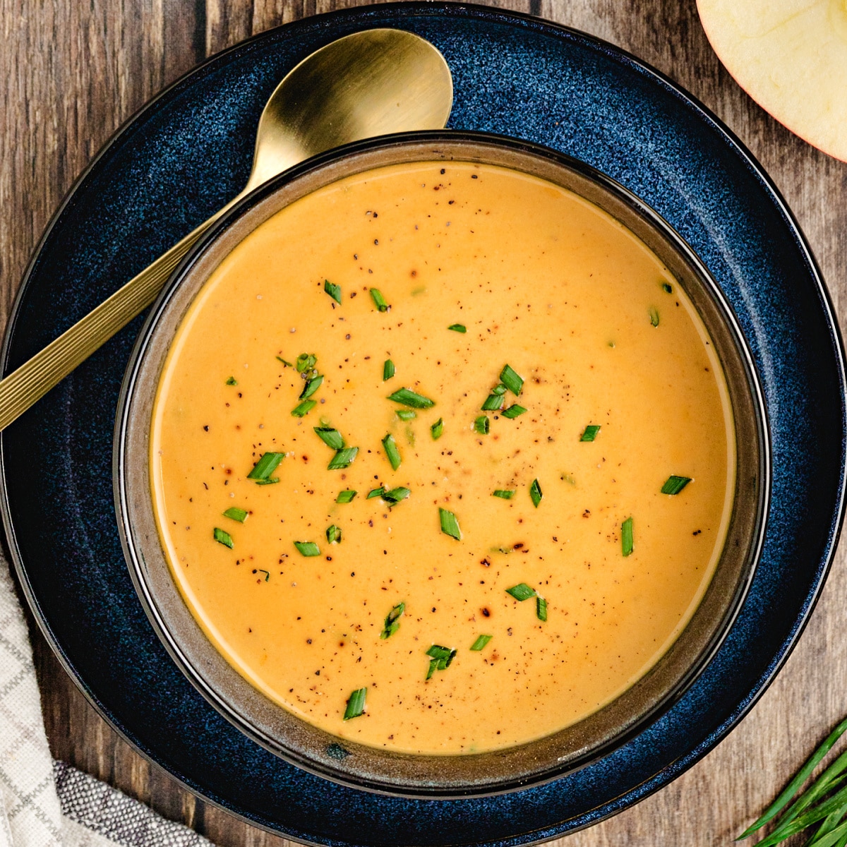 Maple Butternut Squash and Apple Soup
