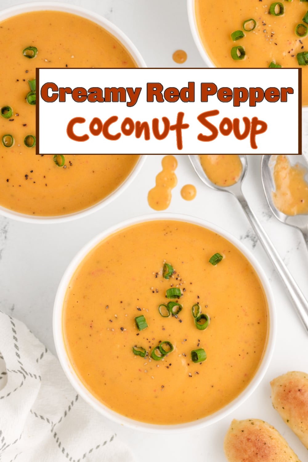 Warm up with this creamy red pepper coconut soup, the perfect winter soup for cozy nights. Made with coconut milk for a rich and velvety texture, this easy weeknight dinner is full of flavor and comfort. Whether you're looking for a quick meal or something to enjoy during the colder months, this soup checks all the boxes. Simple, satisfying, and delicious! via @cmpollak1