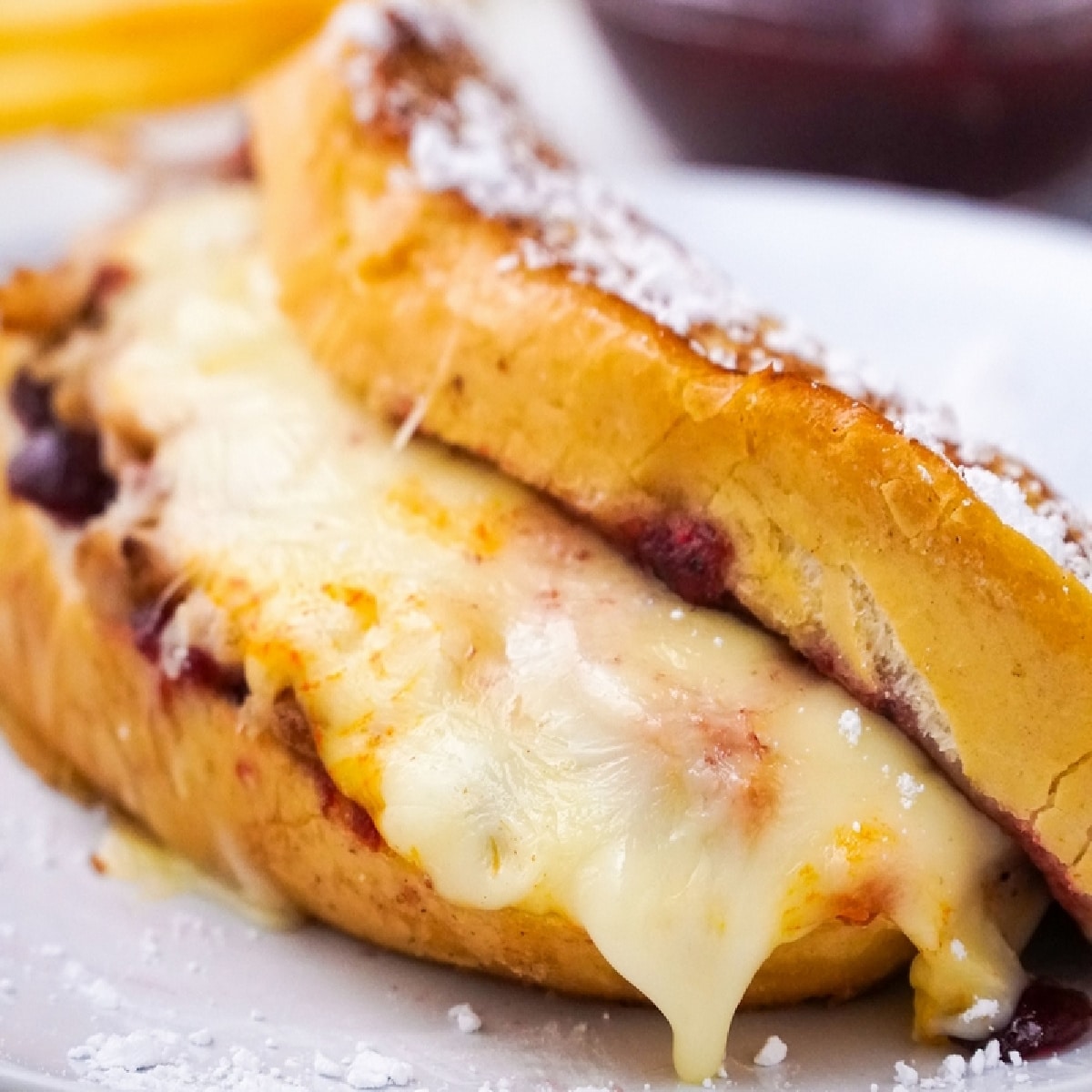leftover turkey cranberry Monte Cristo sandwiches