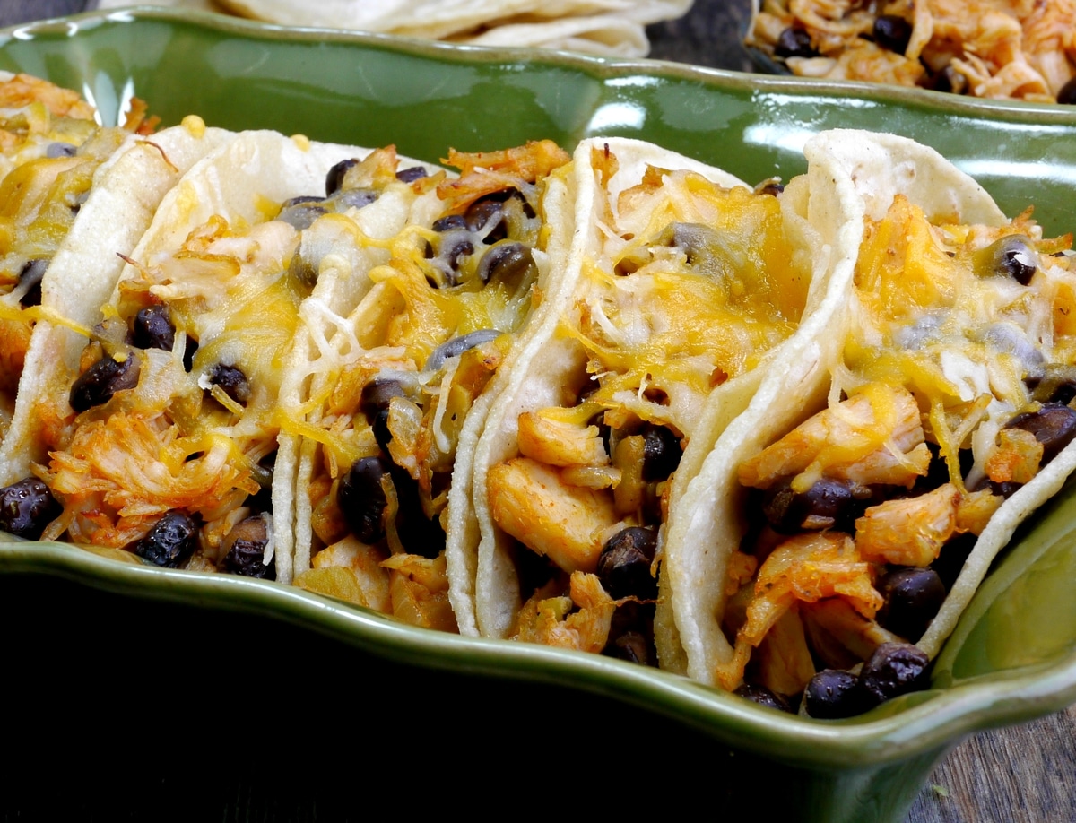 leftover turkey and black Bean Tacos