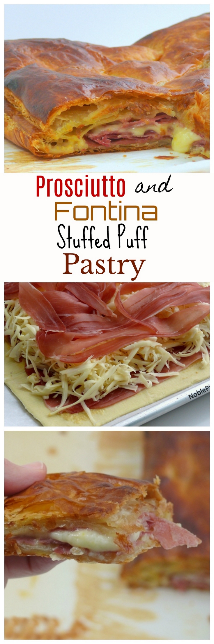 VIDEO + RECIPE: This hot and cheesy PROSCIUTTO and FONTINA STUFFED PUFF PASTRY is going to take your appetizer game to another level from NoblePig.com. via @cmpollak1