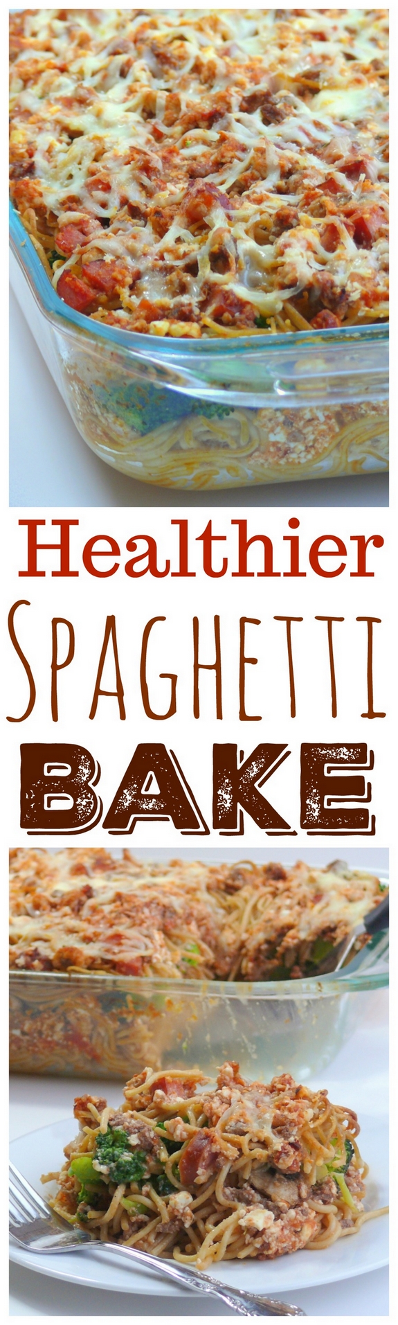 Healthier Spaghetti Bake from NoblePig.com