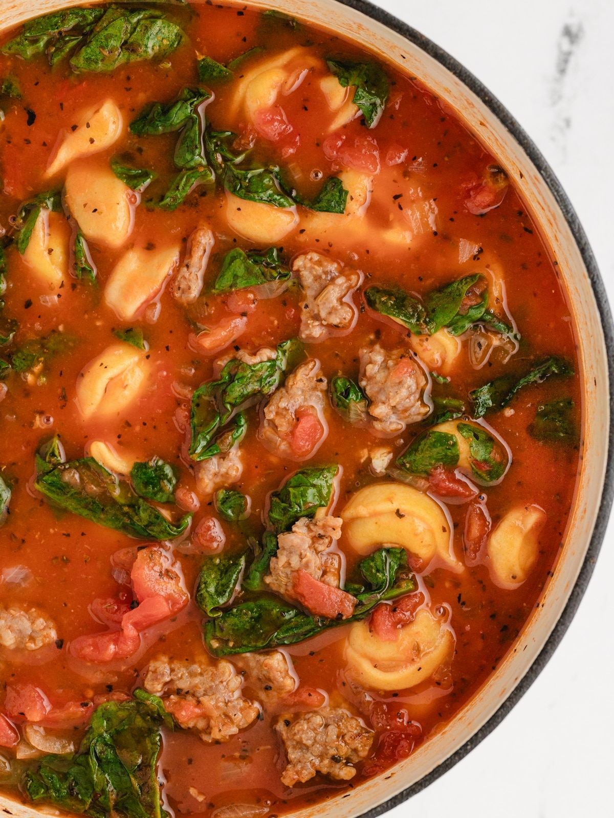 Italian sausage tortellini soup hits all the right notes—hearty, flavorful, and ready in no time. Serve with some crusty bread for an easy, satisfying dinner. sausage tortellini soup