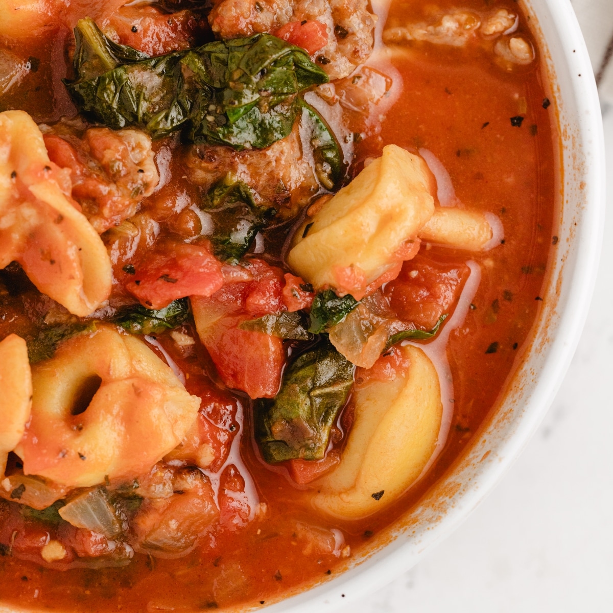 sausage tortellini soup