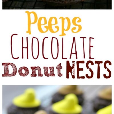 Peeps Chocolate Donut Nests