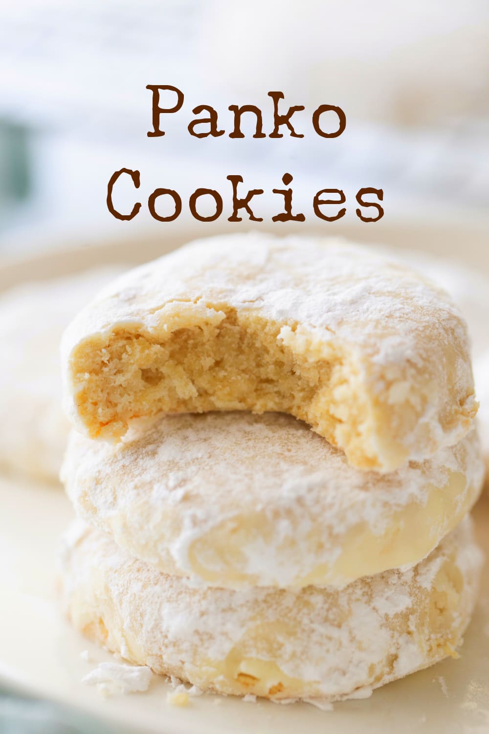 A sweet butter, meltaway cookie, made with crunchy Panko breadcrumbs. The addition of Panko brings a distinct texture to this crumb cookie recipe that would otherwise simply melt in your mouth. via @cmpollak1