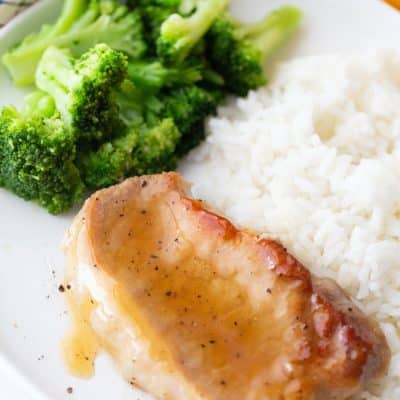 orange glazed pork chops