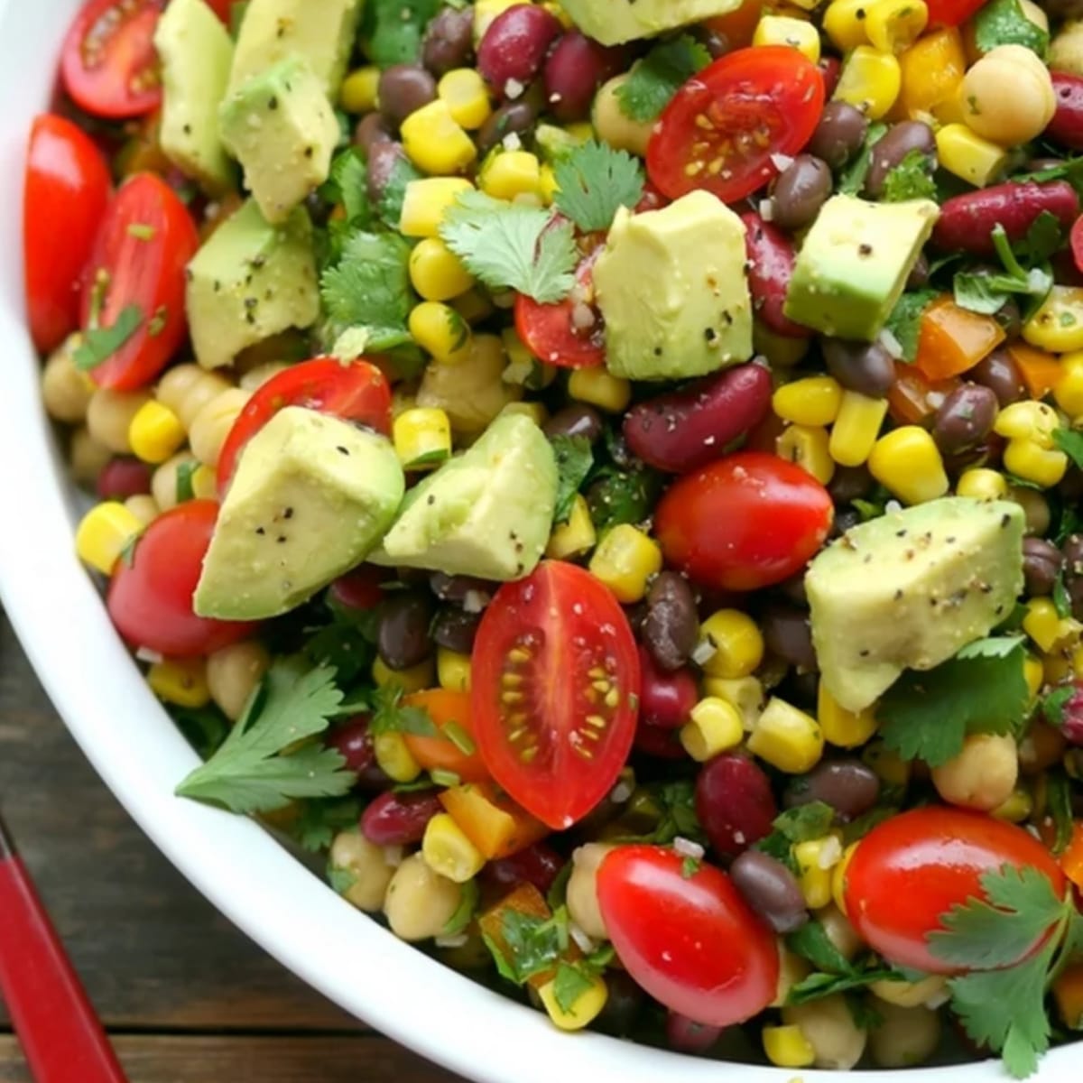 Avocado and Three Bean Salad