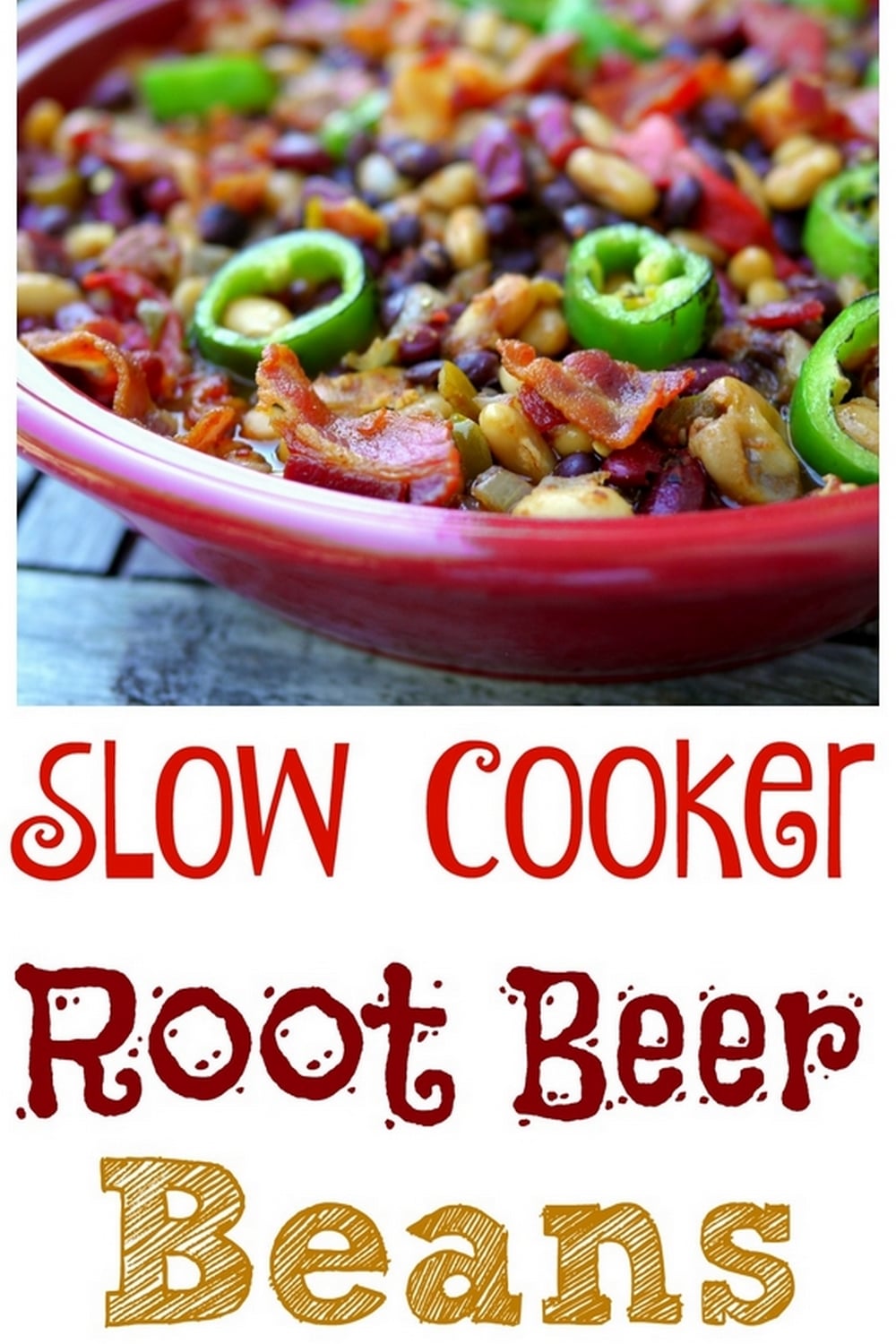 Sweet, tangy, and spicy flavored beans come together quickly in your slow cooker. These Slow Cooker Root Beer Beans are the perfect side dish to a savory meal. Great for entertaining, everyone will love the sweet-heat taste. via @cmpollak1