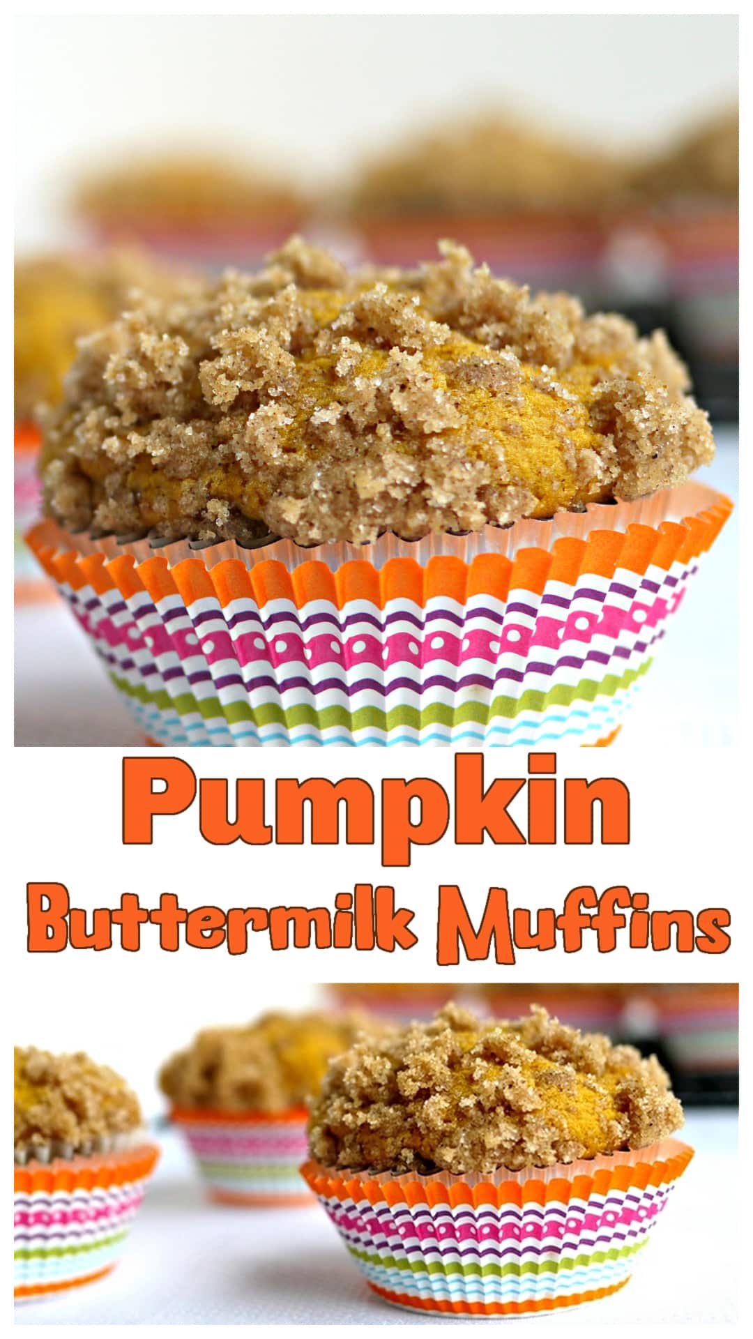 Pumpkin buttermilk muffins with buttery streusel on top, soft and spiced with a mellow tang from buttermilk. The kind of bake that tastes like pumpkin cake pretending to be breakfast. Easy to make with bakery-style texture and all the flavor that keeps pumpkin season going strong. via @cmpollak1