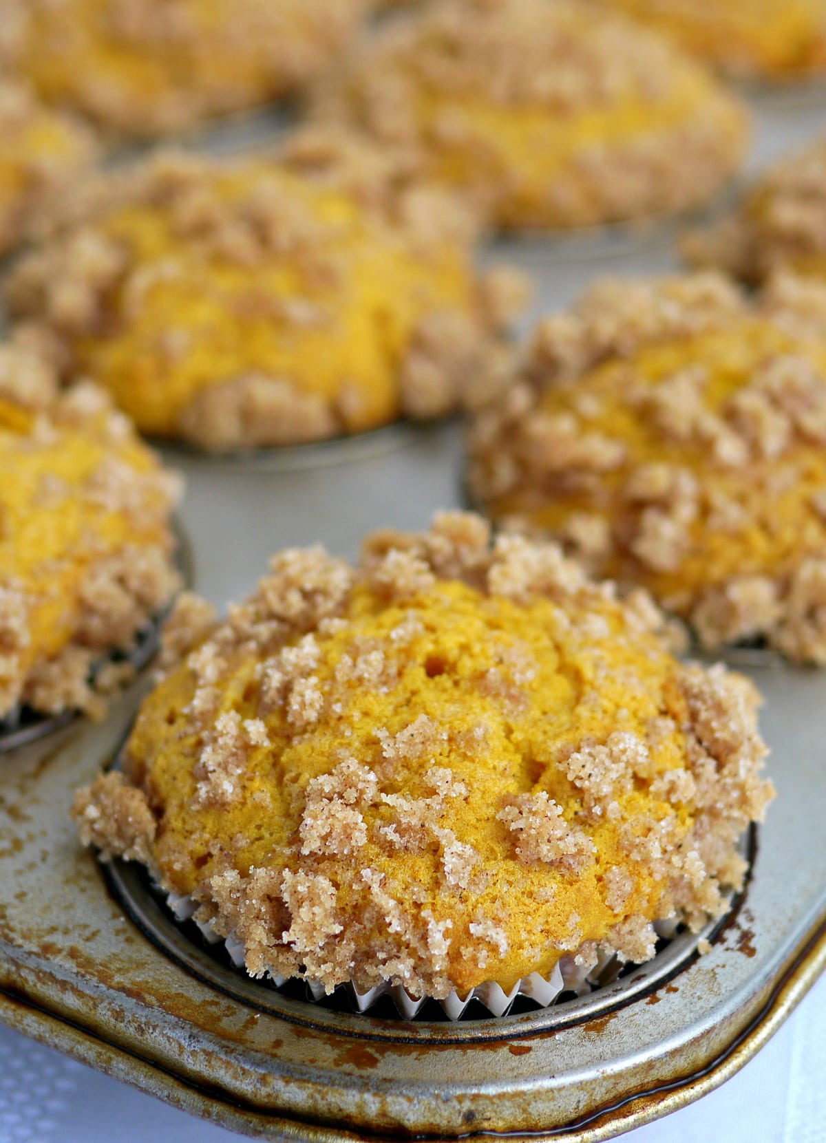pumpkin muffin recipe with buttermilk pumpkin muffin recipe with buttermilk and streusel topping cooling in metal muffin tin