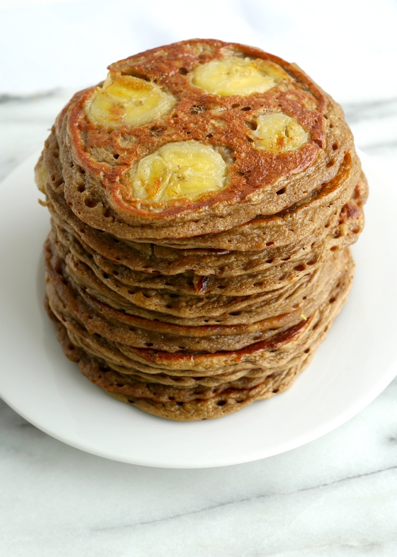 Banana Blender Pancakes