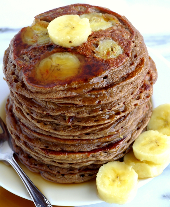 Banana Blender Pancakes