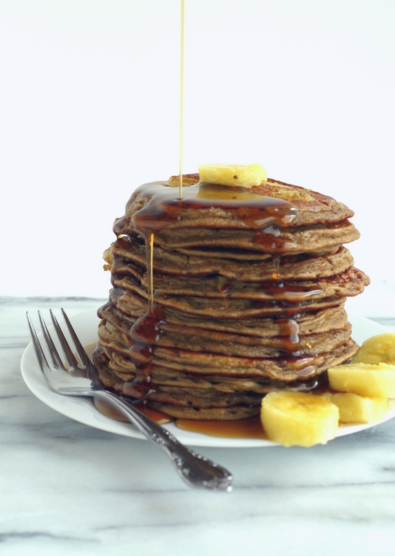 Banana Blender Pancakes