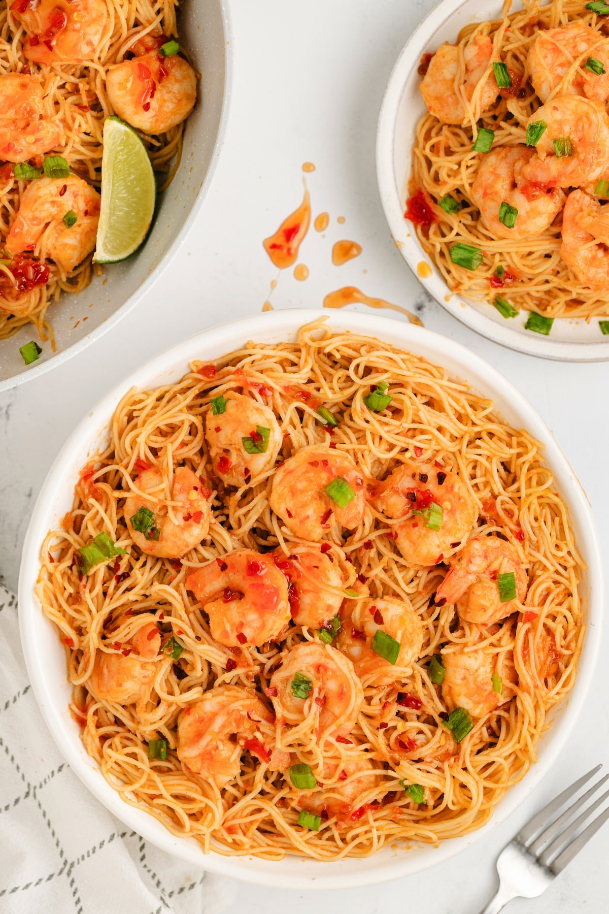pasta with shrimp thai