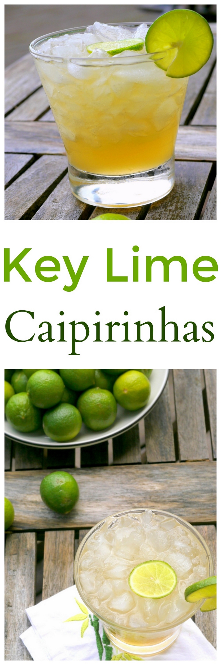 Put down your margarita and give these Key Lime Caipirinhas a chance. This is my take on Brazil's national cocktail and it is absolutely delicious, from NoblePig.com. via @cmpollak1