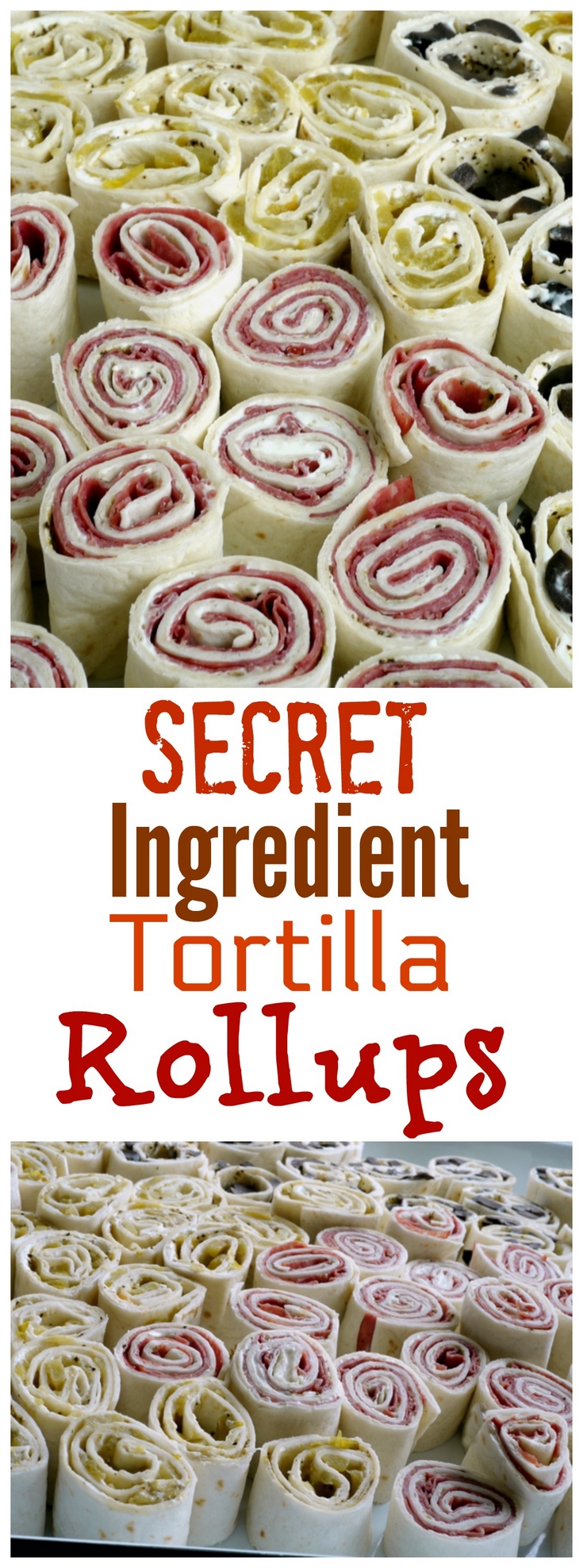 These Secret Ingredient Tortilla Rollups are the perfect party food for any occasion. You'll be amazed how one, awesome ingredient will take your tortilla rollups to the next level. via @cmpollak1