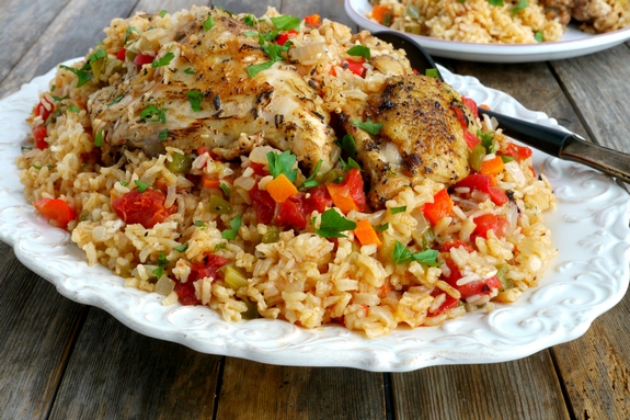 Easy Arroz Con Pollo from NoblePig.com