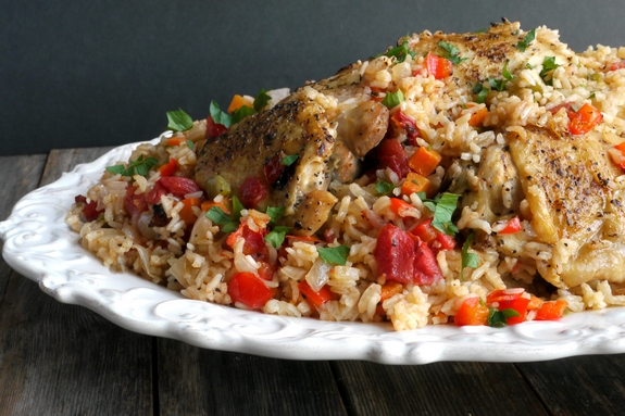 Easy Arroz Con Pollo from NoblePig.com