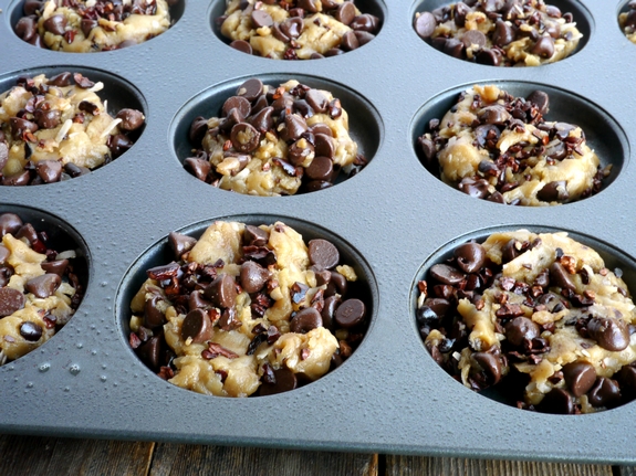 Tropical Chocolate Chip Cookies with Coconut Oil