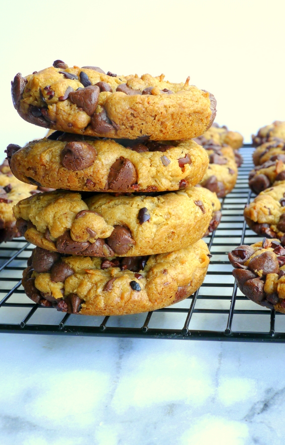 Tropical Chocolate Chip Cookies with Coconut Oil from NoblePig.com