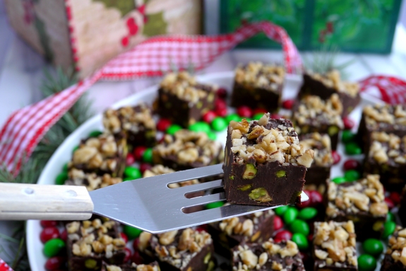 No-Fail Pistachio and Walnut Fudge