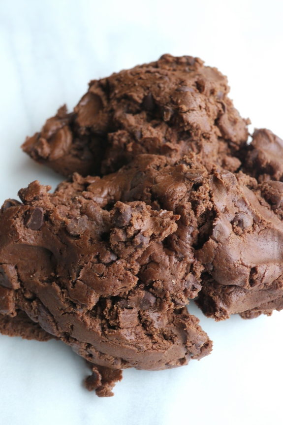 The Easiest Triple Chocolate KISS Cookies