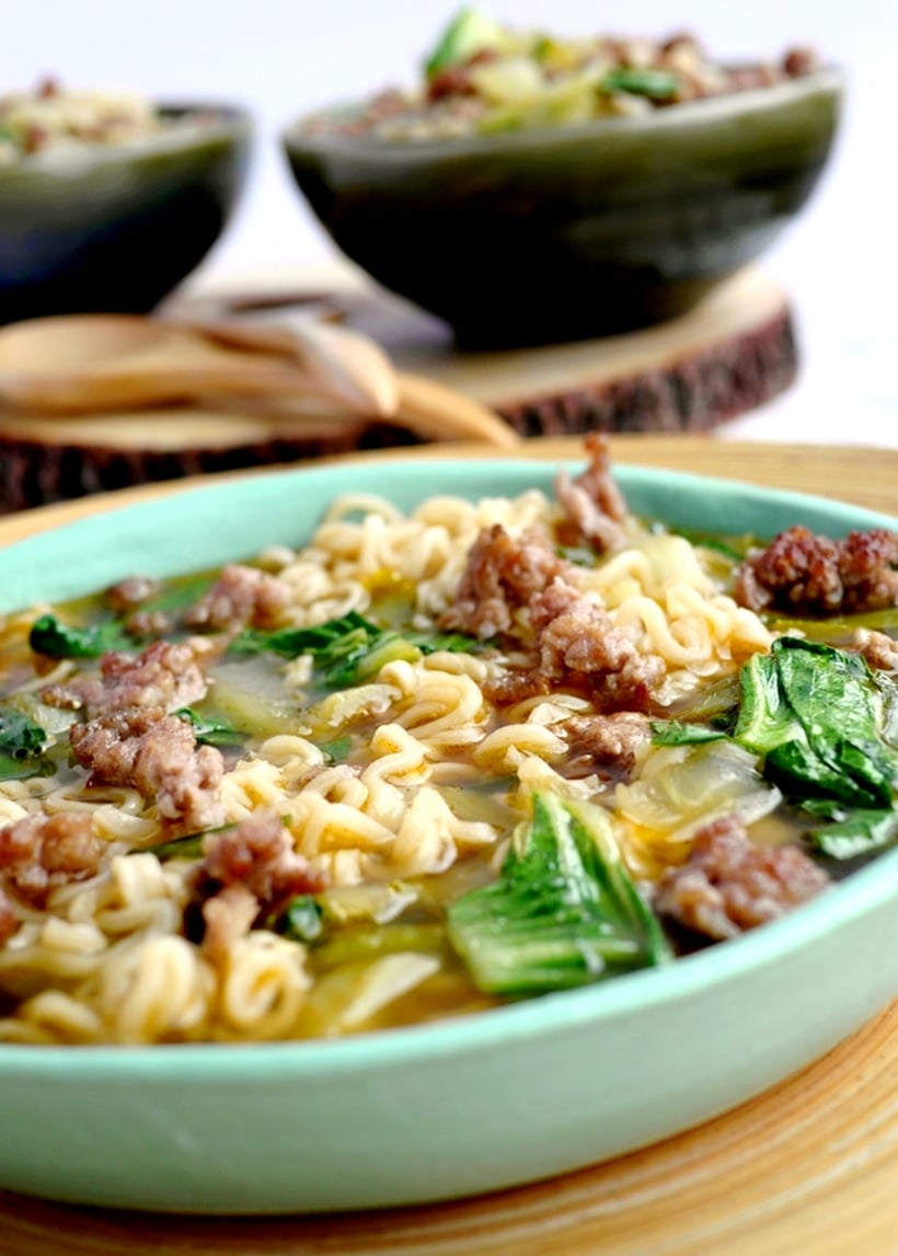 ground pork ramen.