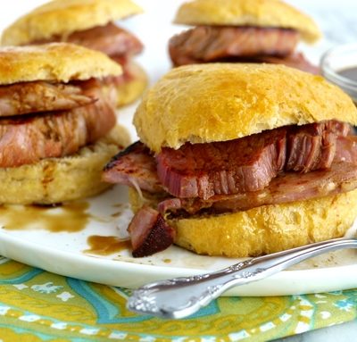 Ham and Biscuits with Red-Eye Gravy