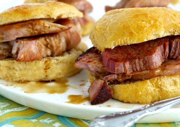Ham and Biscuits with Red-Eye Gravy