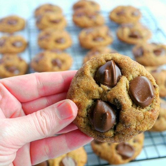 The Quickest Peanut Butter Banana Chocolate Chip Cookies 
