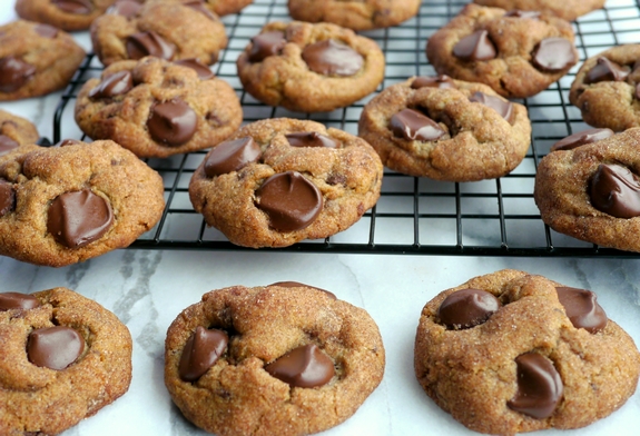 The Quickest Peanut Butter Banana Chocolate Chip Cookies 