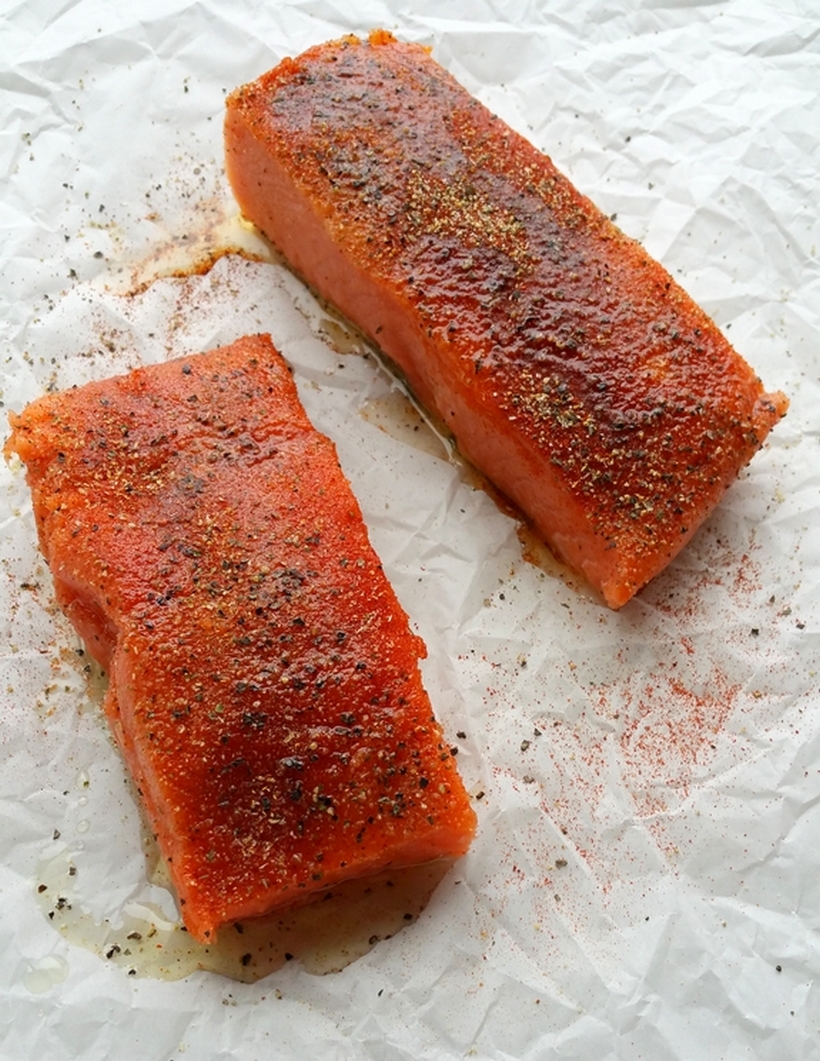 wild caught salmon pieces