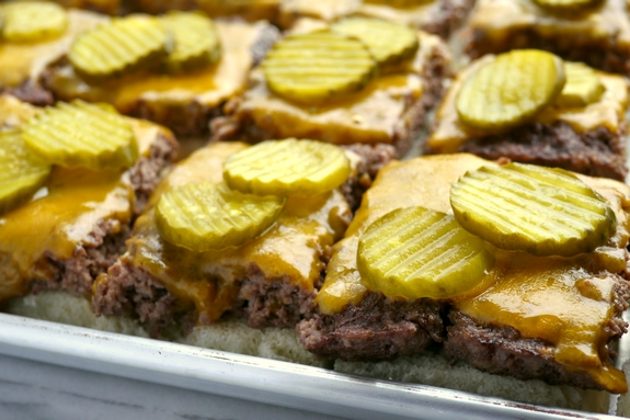 Sheet Pan Sliders with Copykat Big Mac Sauce