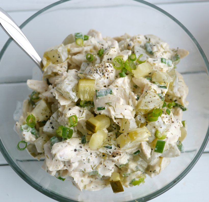 As a dedicated pickle lover, these Dill Pickle Chicken Salad Croissant Sandwiches have become a fast favorite. They are perfect for lunch or a light dinner and keep for several days in the fridge. I promise you are going to love the pop of flavor in every bite. Dill Pickle Chicken Salad Croissant