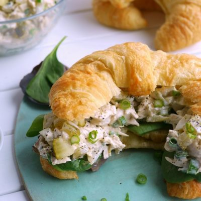 Dill Pickle Chicken Salad Croissants