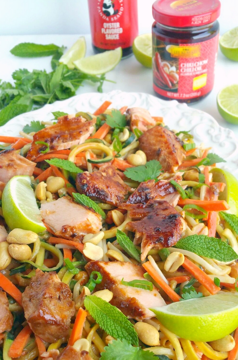 Salmon and Zucchini Noodles with Spicy Peanut Sauce, the refreshing and zesty sauce will make a lasting impression on everyone who is lucky enough to join you for this meal.